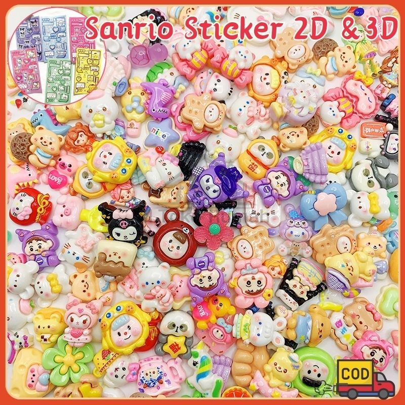 

【COD】Kuromi Sticker 2D &3D Tempel Stiker Tumbler Aesthetic Aksesoris Stiker Gelas Air 2D & 3D Stiker Melodi/sanrio Stereo Stiker Gelas Termos Stiker DIY Ponsel Kulkas