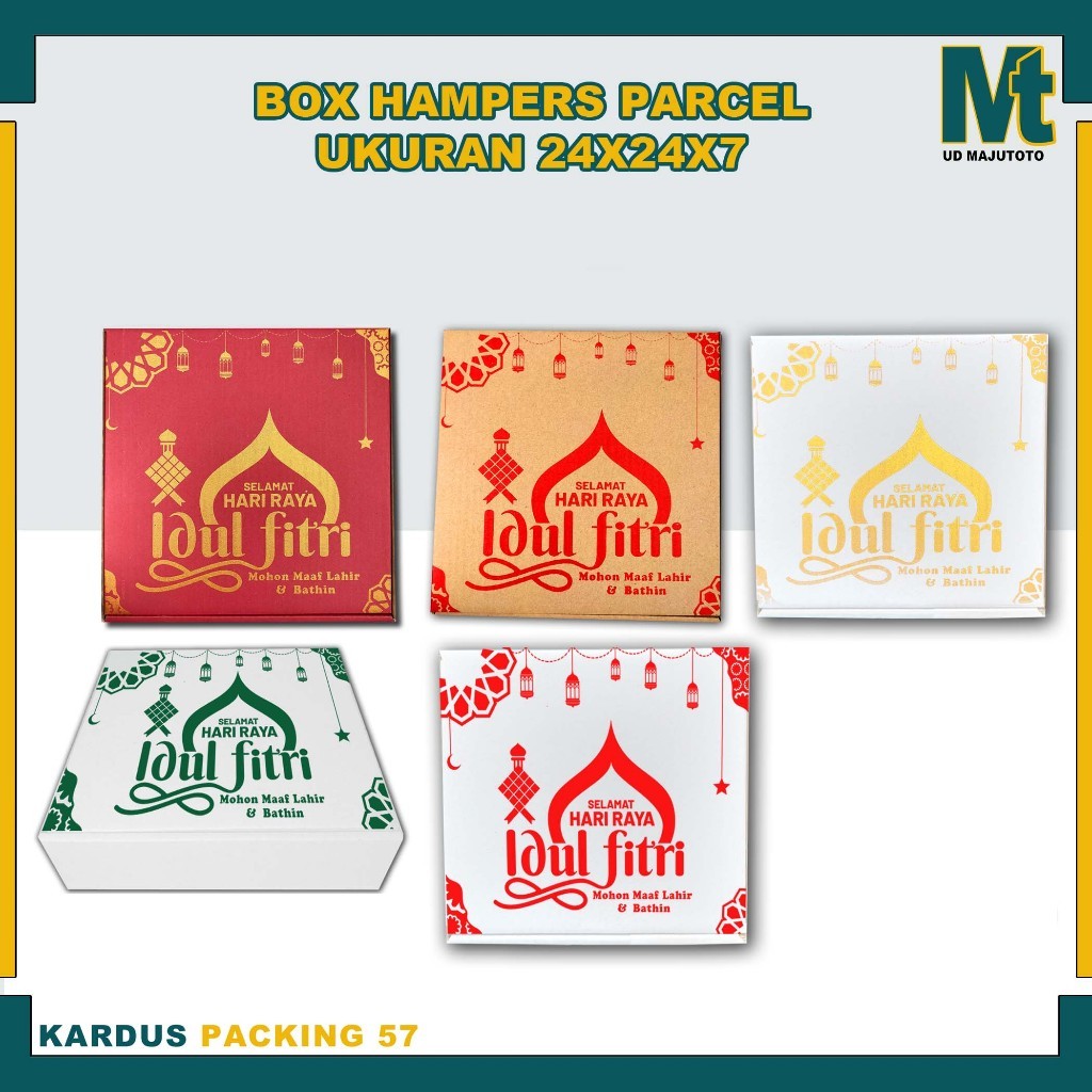 

Box Hampers 24x24x7 cm Parcel Lebaran / box hampers idul fitri