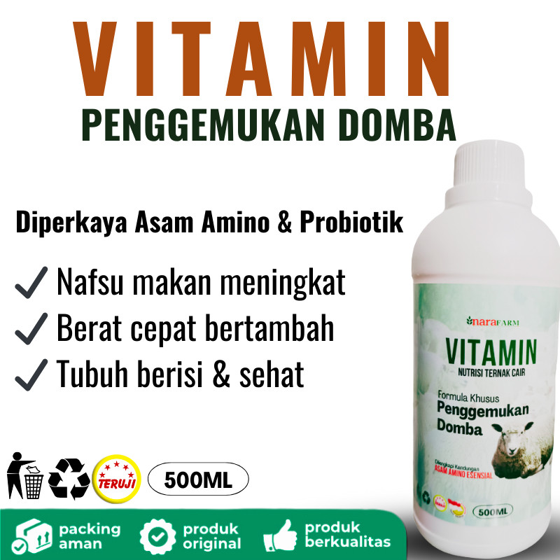 Vitamin ternak  cair untuk domba/Obat penggemuk domba/Vitamin Khusus penggemukan ternak domba