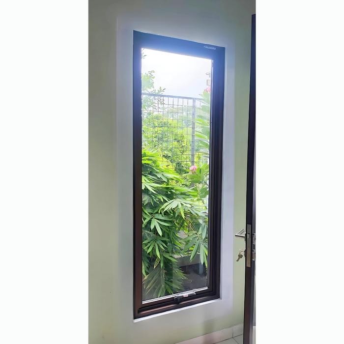 Kusen Top Hung Aluminium Madela YKK Jendela Jungkit Lebar 80cm