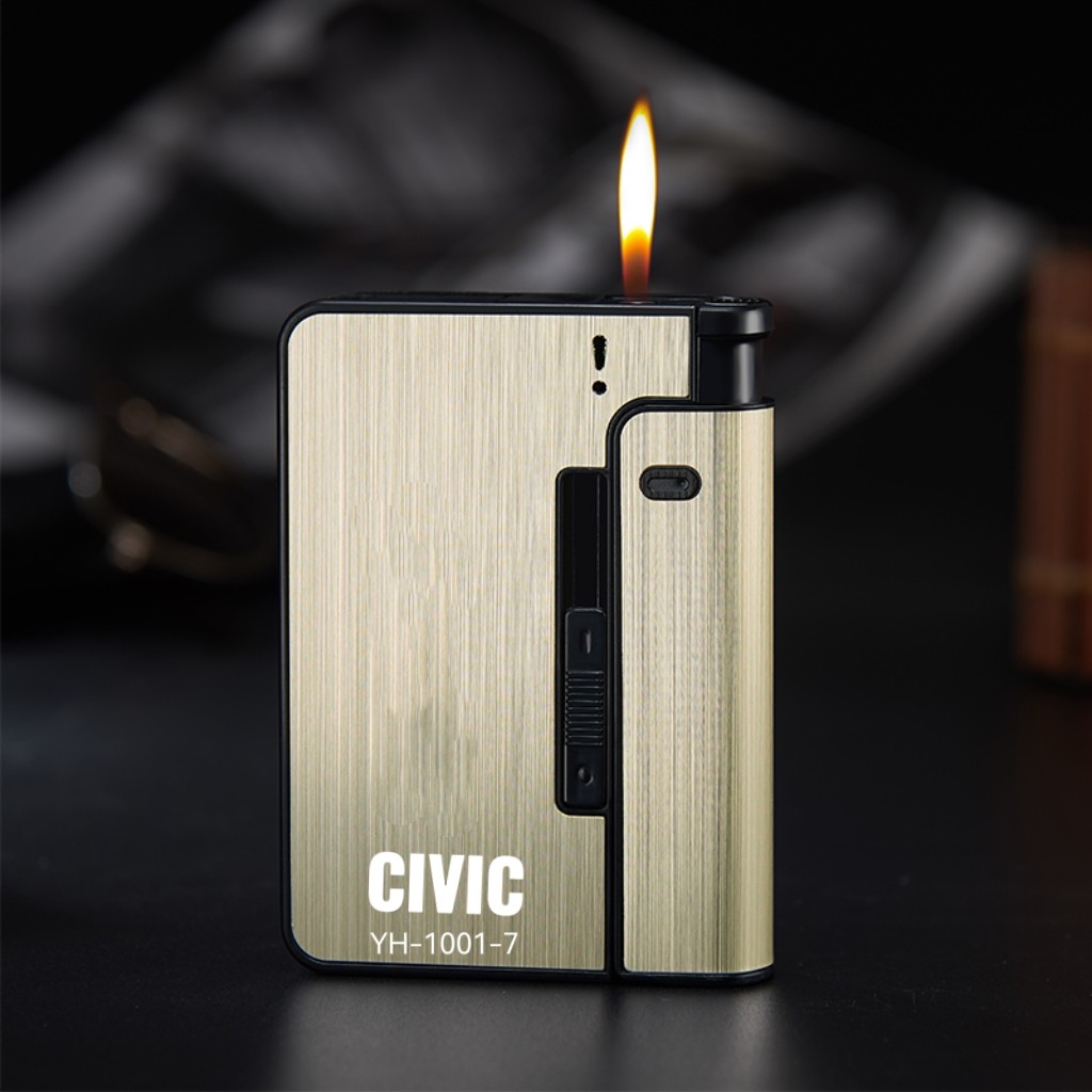 Kotak Tempat Korek Cigarette Case with Lighter Slot YH-1001-7