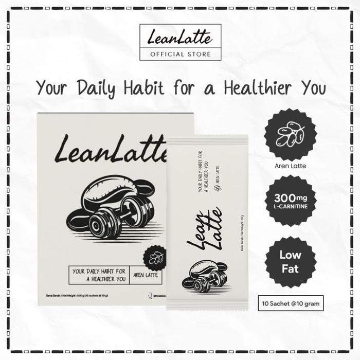 

PROMO Kopi LeanLatte Low Fat - 1Box (isi 10sachet) - VANILA LATTE