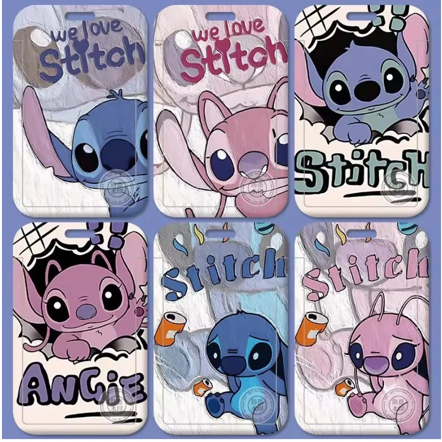 

ID CARD HOLDER MOTIF KAWAII TEMPAT KARTU KARAKTER STITCH LUCU PREMIUM