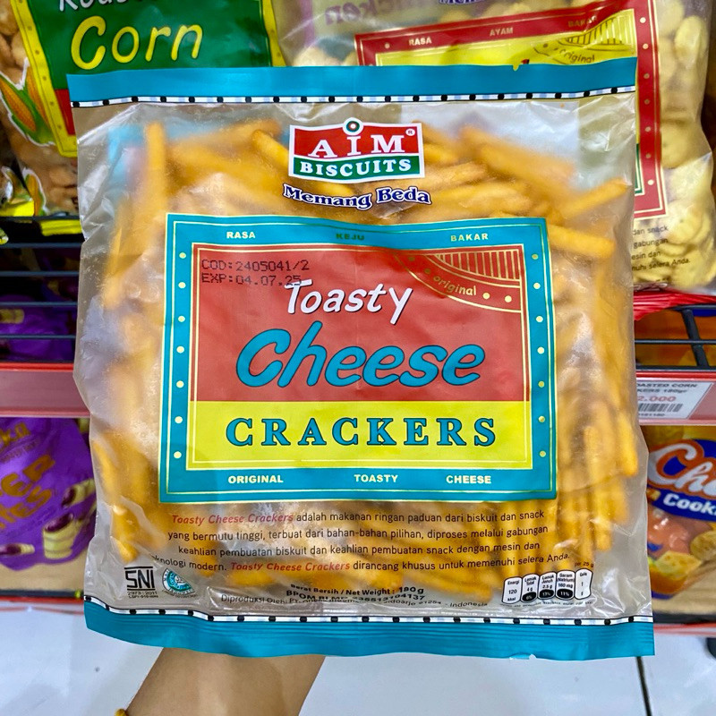 

Aim Biscuits Toasty Cheese Crackers 180gr - AMY