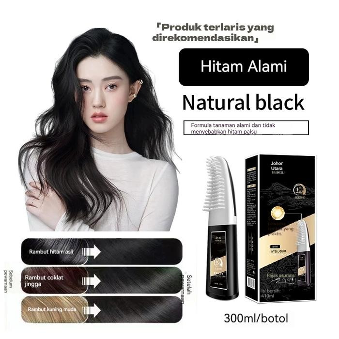 PROMO  Pomade Warna Rambut Hitam Coklat Tua 10 Menit Pewarnaan Di Rumah Tahan Lama Terlaris Pewarna 