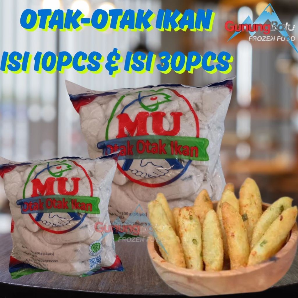 

MU OTAK-OTAK IKAN KHAS BANDUNG ISI 10PCS DAN ISI 30PCS/ SANJAYA OTAK-OTAK IKAN 200GR