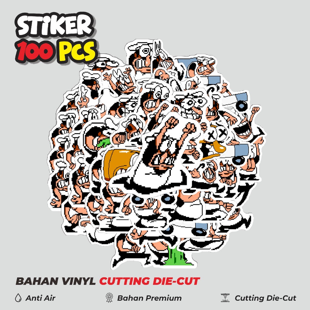 

Terbaru! 50 pcs Pizza T Pepi V6 Dekorasi Lucu Kreatif untuk Notebook, Skateboard, HP