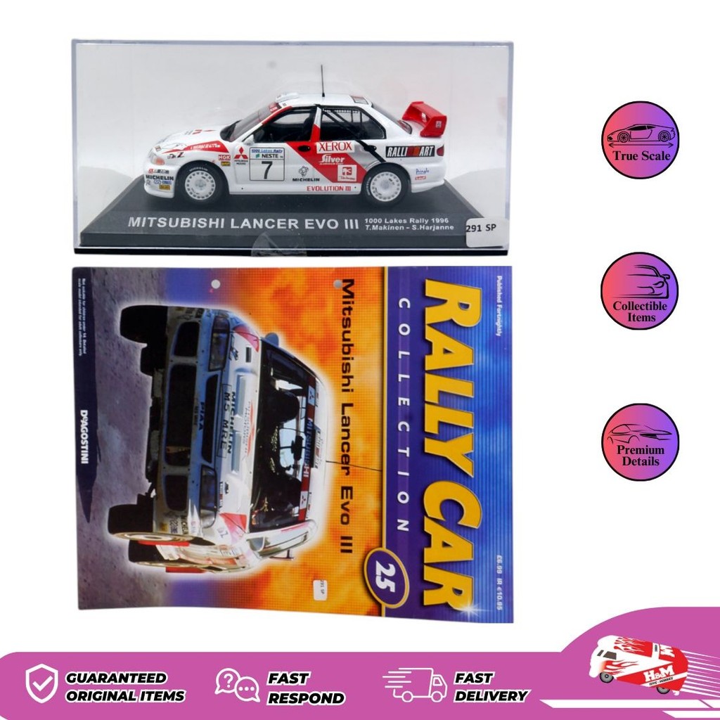 IXO DeAgostini Mitsubishi Lancer Evo III - 291SP - SP13