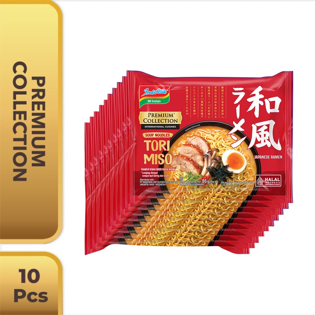 

10 PCS - Indomie Japanese Miso Ramen 86 Gr