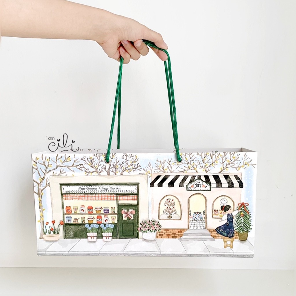 

( PAPERBAG 35.5 x 14.5 x 17 cm NATAL) Paperbag tas natal christmas (ISI 10)