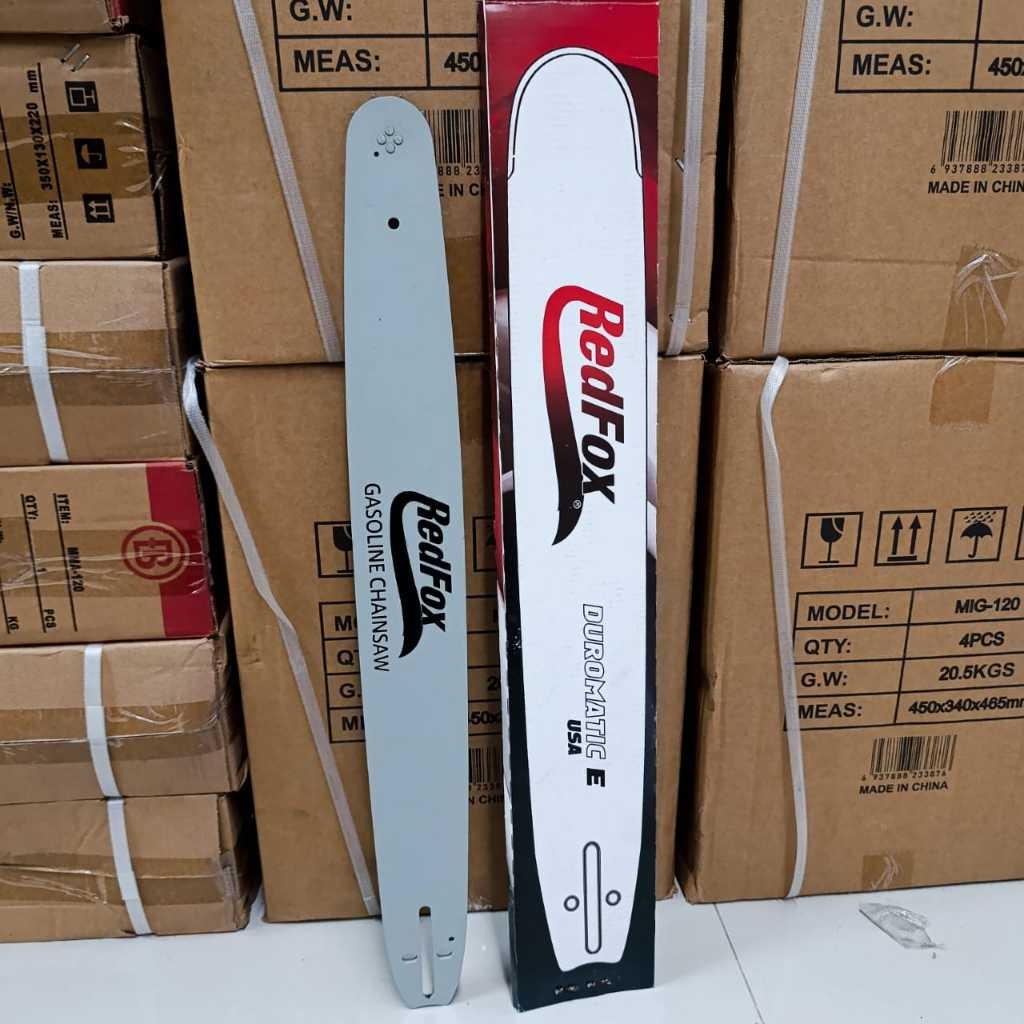 REDFOX / GENMARU Bar Gergaji Mesin 22 INCH / Bar Chainsaw / Guide Bar 22 INCH / Bar Senso