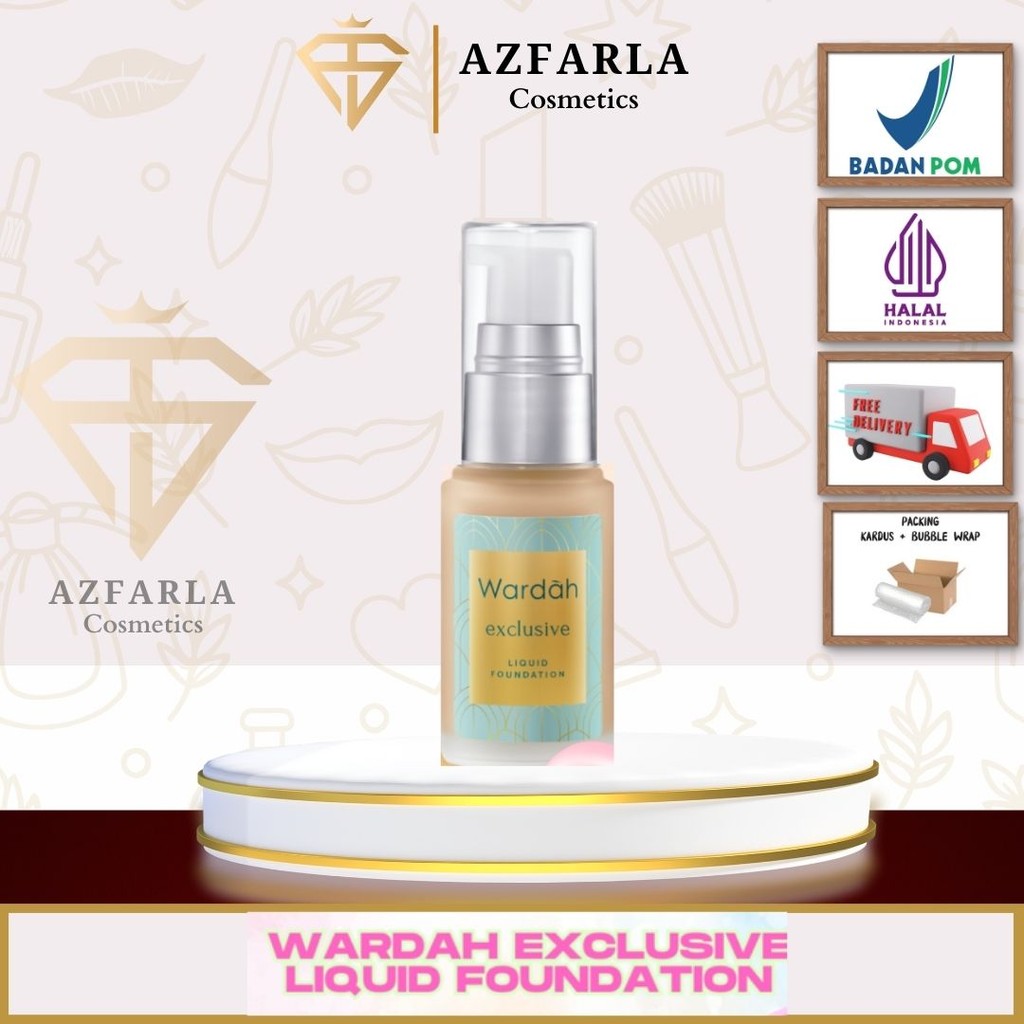 Azfarla Kosmetik Wardah Exclusive Liquid Foundation/Wardah Liquid Foundation/Foundation Wardah