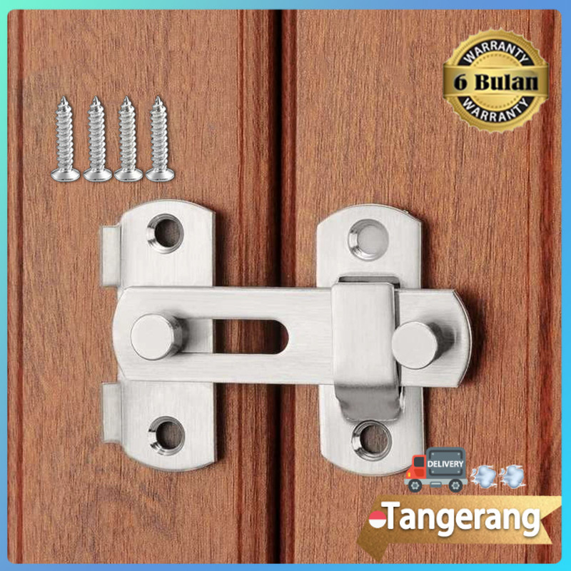 Gembok Selot Pintu / Grendel Pintu Overpal Gembok / Sleeding Sliding Gembok 3inch 4inch