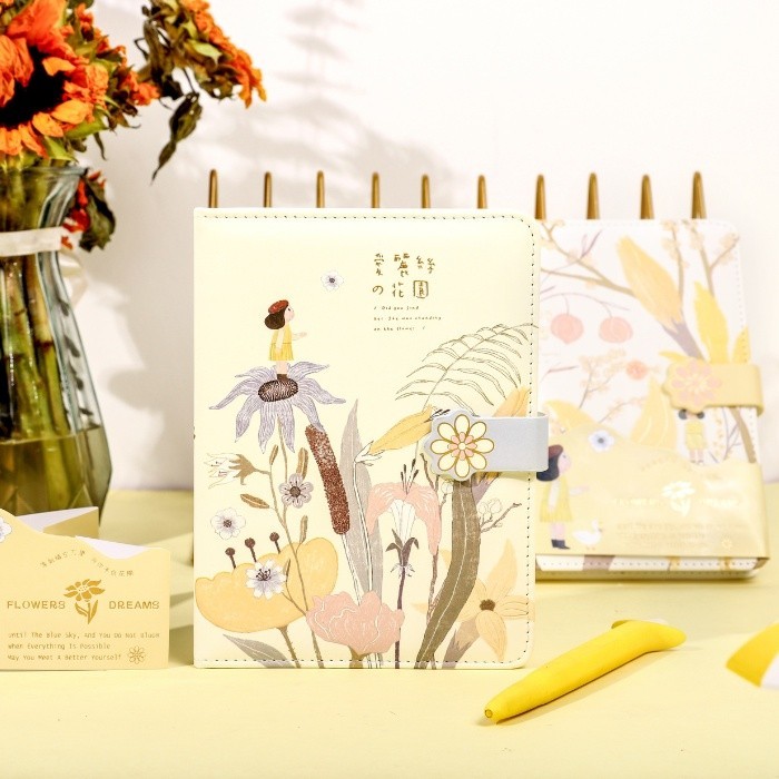

Flower Dreams Buku Tulis Notebook Buku Diary Jurnal agenda Buku tulis Aesthetic Ukuran 13 x 17 cm - 1672