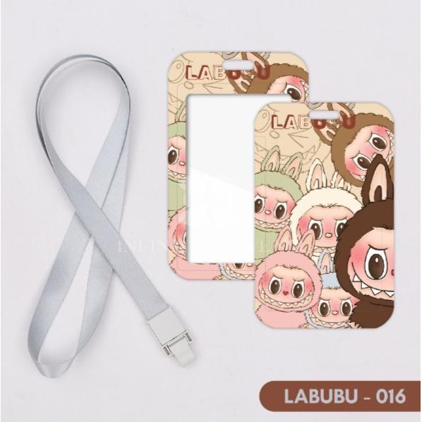 

Kalung Holder Kartu Lucu Karakter Labubu Popmart/ ID Card Holder Name Tag Lanyard - Labubu Friends by Summerstorer official