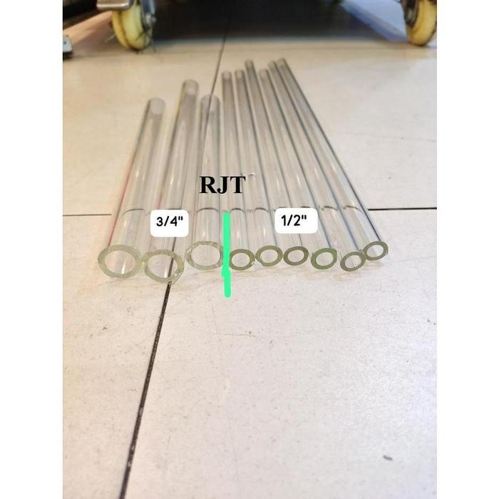 Pipa Kaca / Pipa Sight Glass / Pipa Kran Penduga 3/4" inch x 200cm pipa Kaca tahan panas pyrex Custo