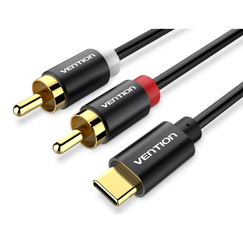 Vention USB C to RCA Audio Cable Type C to 2 RCA Cable with DAC for Speaker Amplifier Huawei  Laptop