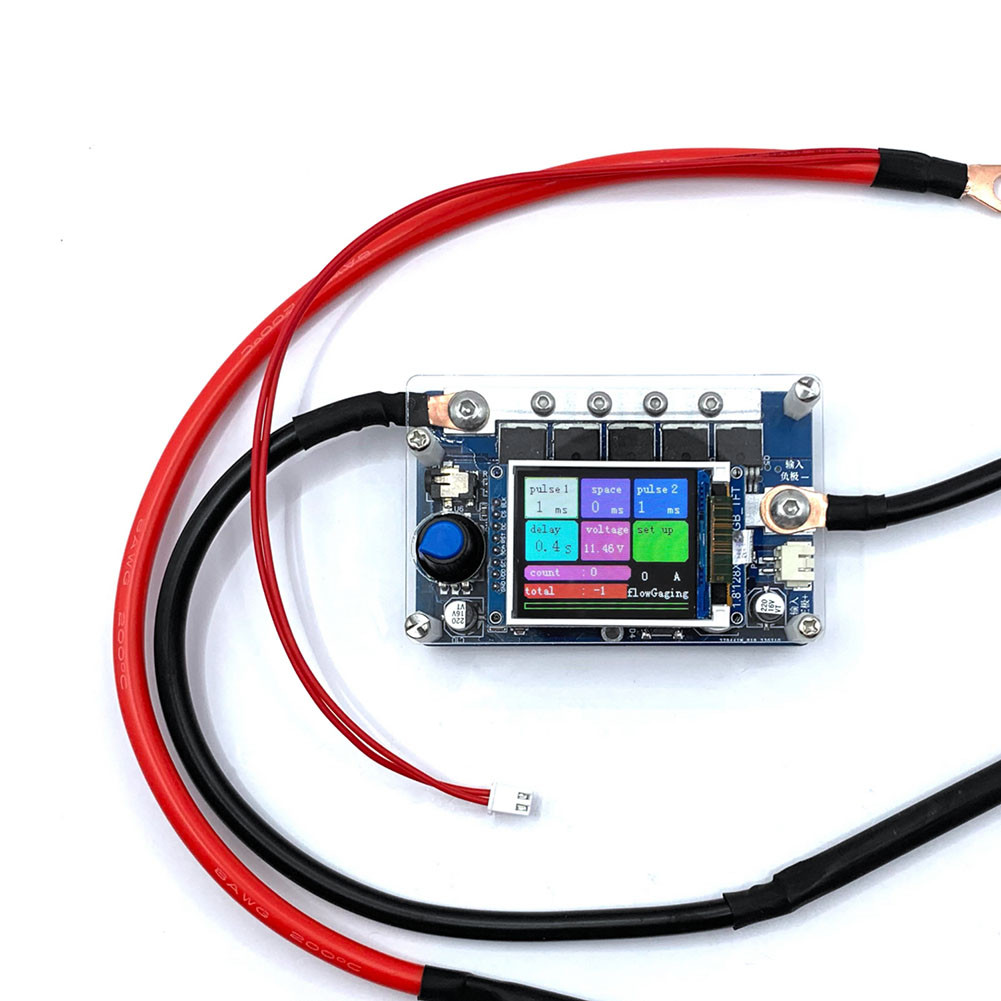 Mini Spot Welder Control Board Digital Display Portable Spot Welding Machine Adjustable Spot Welder 