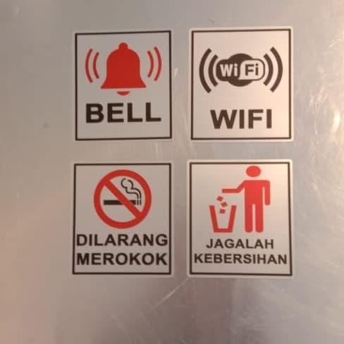 

SIGN LABEL K3 RAMBU SAFETY HARGA PERBUAH ANEKA SIGN UK 8.5X9.5CM