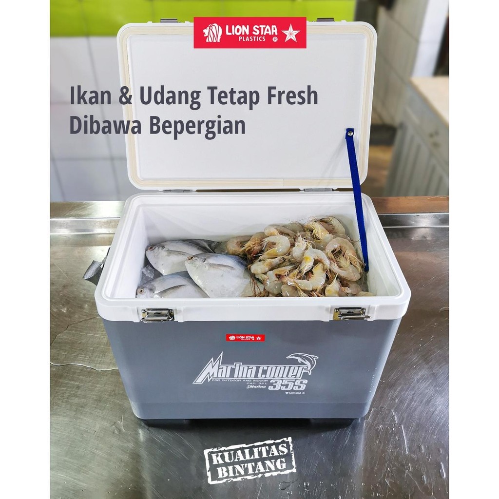 〖ZEY〗 Lion Star Marina Cooler Box I-19 35 S – Termos Es / Cooler Box 33 Liter BPA Free Kotak Pending