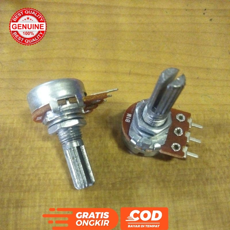 POTENSIO MONO A PLUS 1M 1000K POTENSIOMETER MONO 1M 1000K