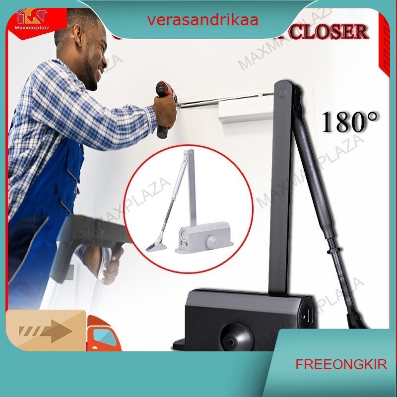 []Otomatis DOOR CLOSER /Door Closer - Penutup Pintu Otomatis  180 Derajat tutup pintu otomatis/door 