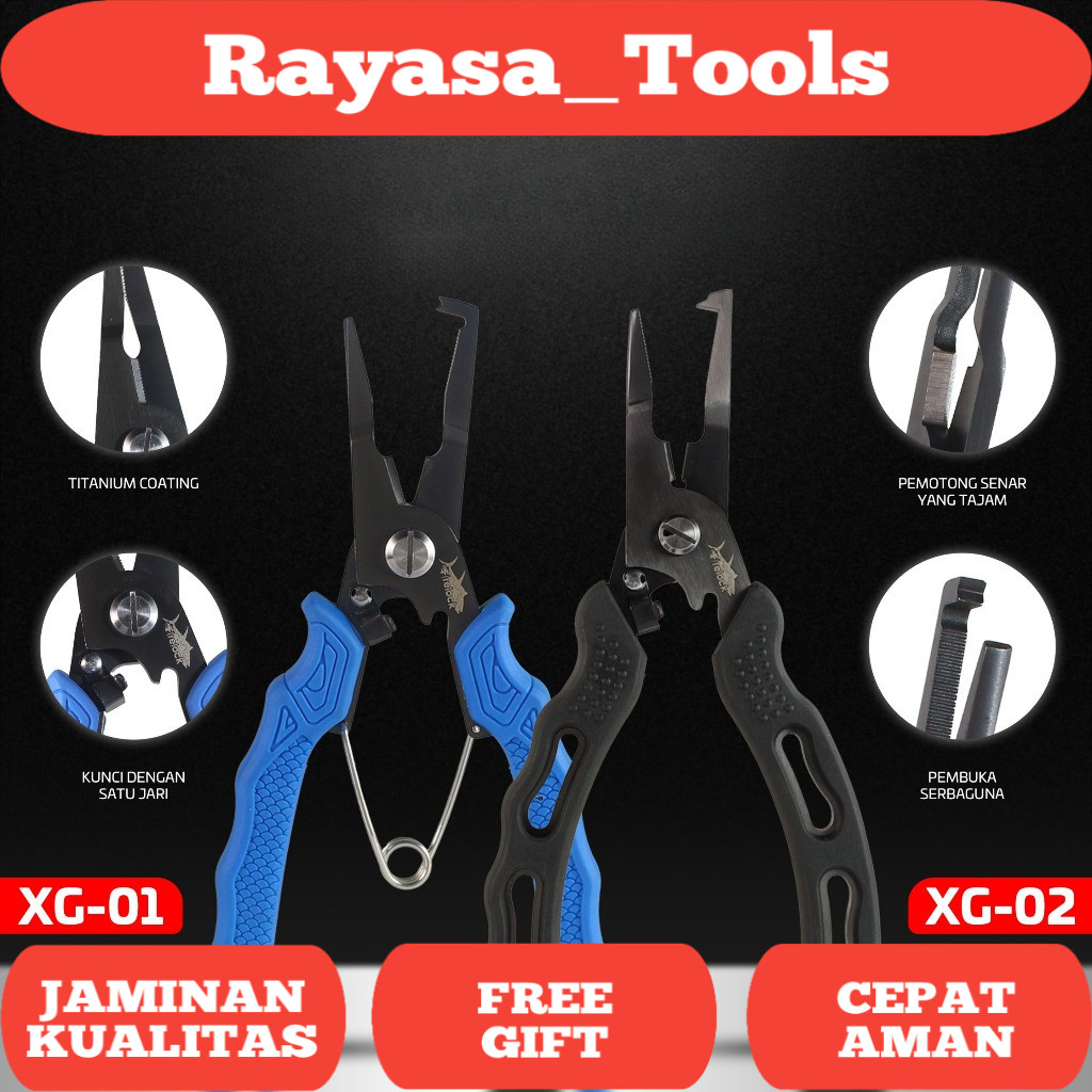 TANG PANCING FIRELOCK FISHING PLIERS | TANG SPLIT RING - PE LINE CUTTER - HEAVY GAME OFFSHORE CASTIN