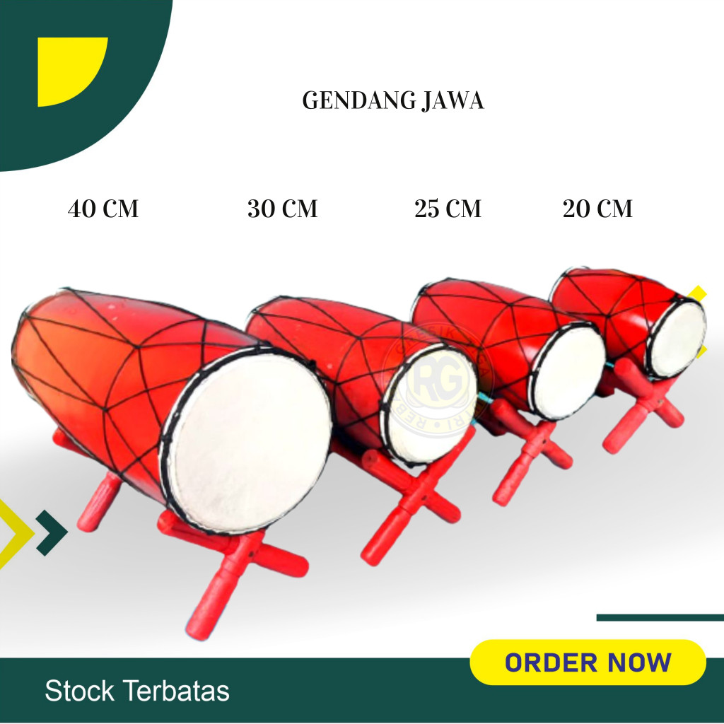 #@$% gendang anak  ukuran 40 cm gendang jawa kendang jaipong gendang ketipung $%%