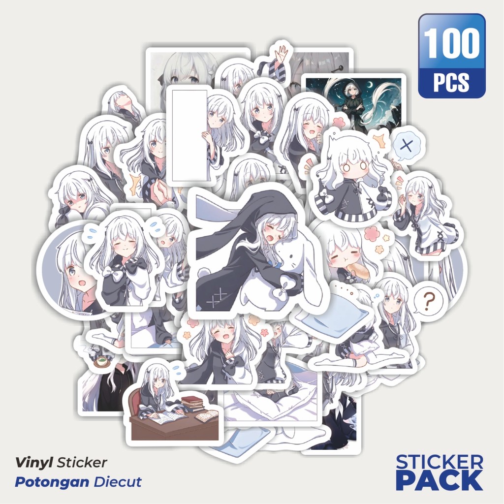 

Stiker Vinyl Funny Character Anime Girl Devon Chan Waterproof Aesthetic- Untuk Laptop, Motor, dan Helm - Paper Stationery Pack