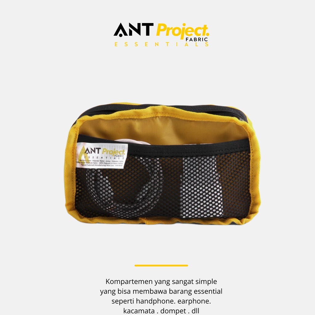 SLV - ORI ANT Project - Tas Pouch Mini Bags - Tas Tangan Dopp kit Hijau Botol KY6