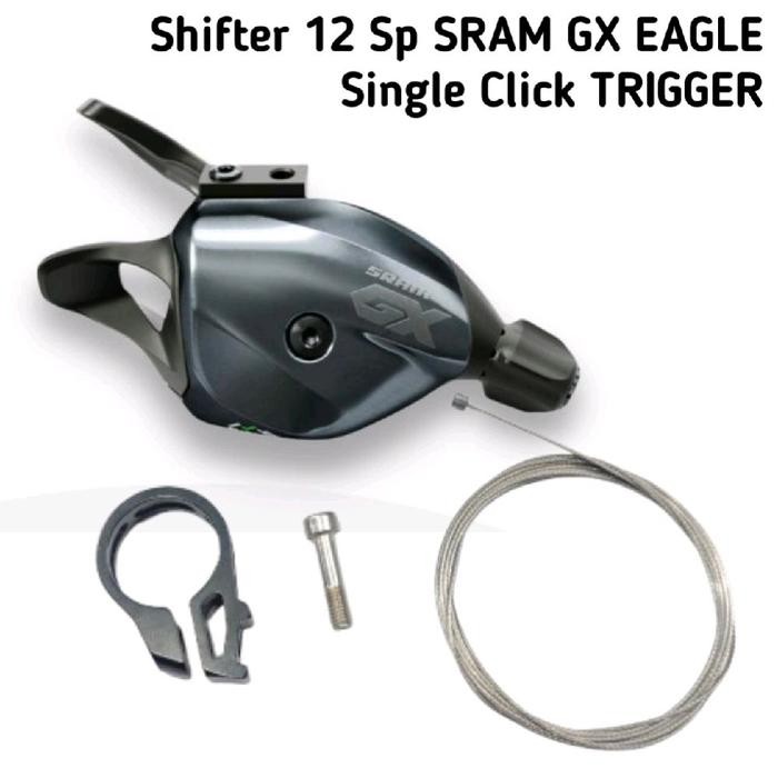 SRAM SL GX EAGLE 12 Speed Single Click TRIGGER Lunar Right Include Clamp Shifter - Shifting Lever Sh
