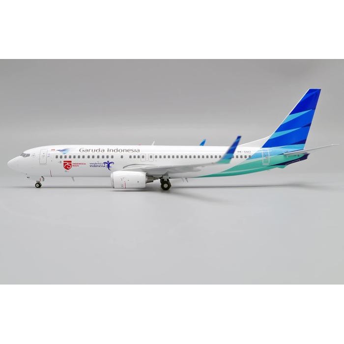 Diecast Miniatur Pesawat JC Wings 1:200 Garuda Indonesia Boeing B737-800w "75 Indonesia Maju" PK-GMZ