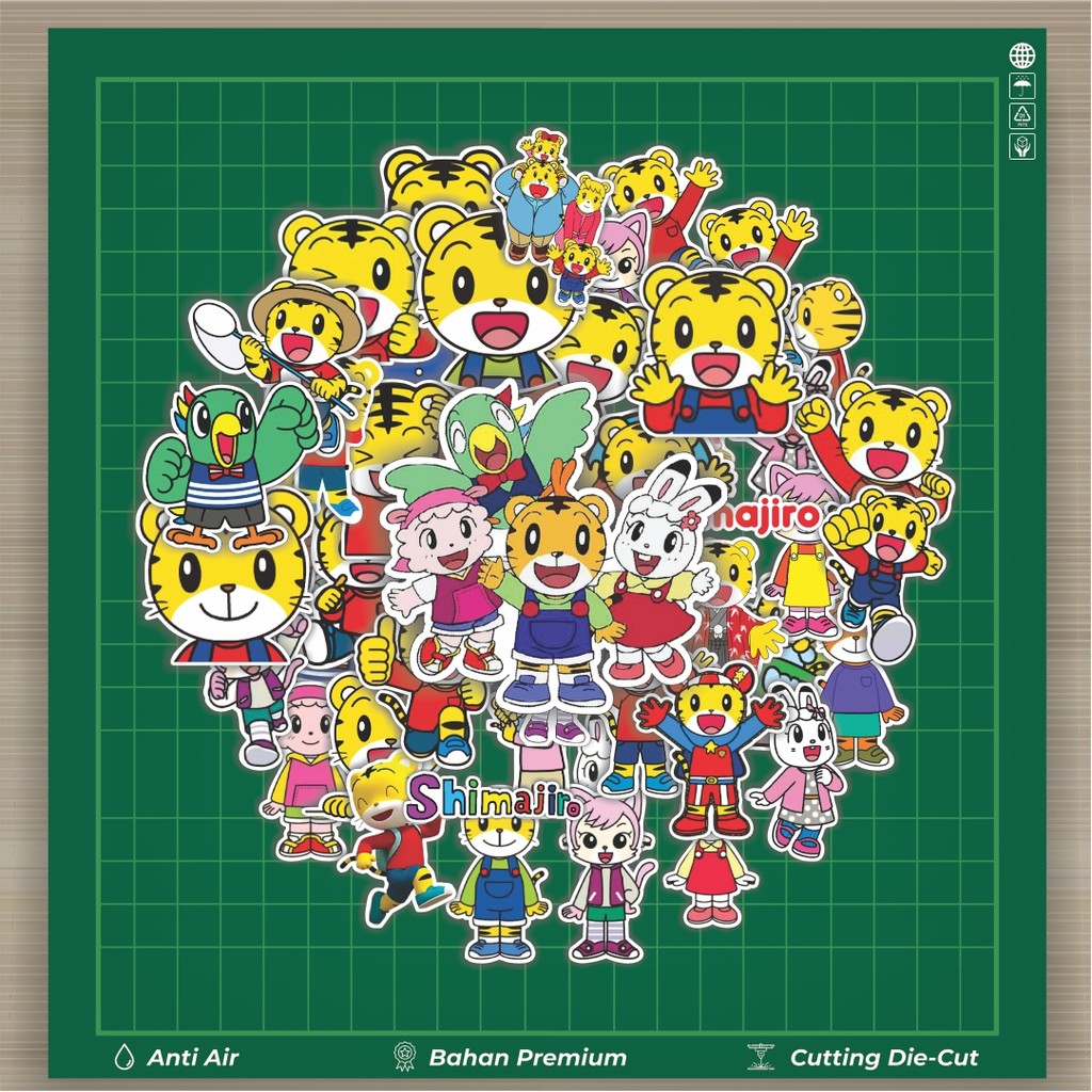 HOT 50 PCS STIKER Stiker Shimajiro Cartoon Stiker Fashion Cars Decal Dingin Kartu Album Custom Vinyl
