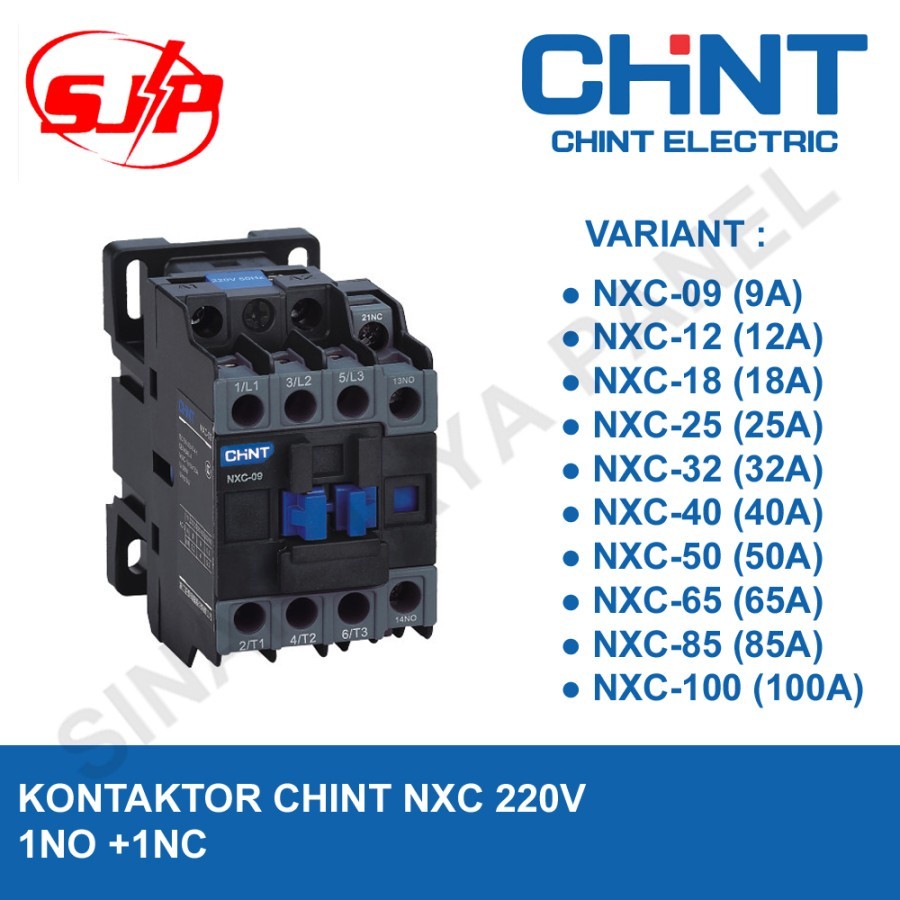 Rolloficial CONTACTOR KONTAKTOR CHINT NXC-09/12/18/25/32/40/50/65/85/100 ORIGINAL