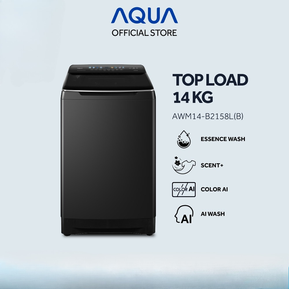 MESIN CUCI AQUA AWM14B2158L (B) MESIN CUCI TOP LOADING AQUA 14KG