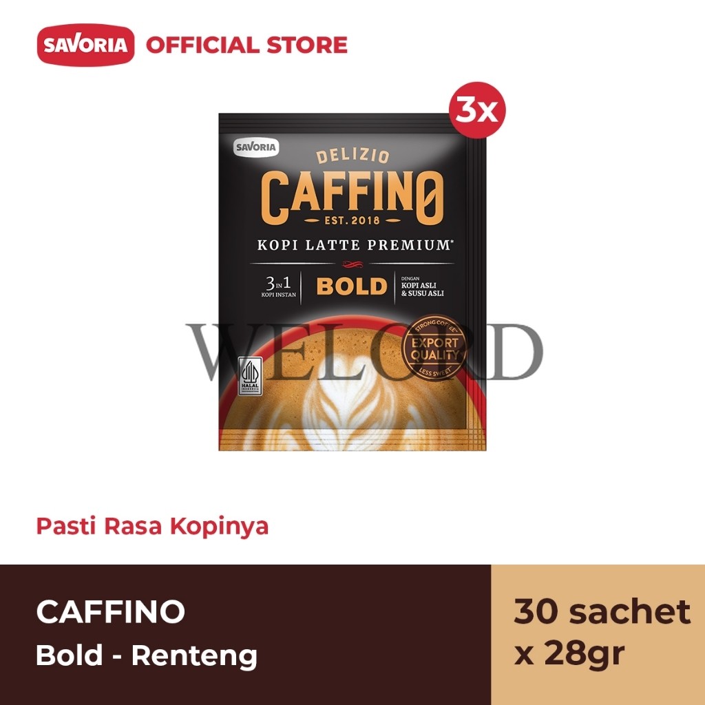 Promo Caffino Bold Renteng - Bubuk Kopi Instan 30 Sachet x 28g