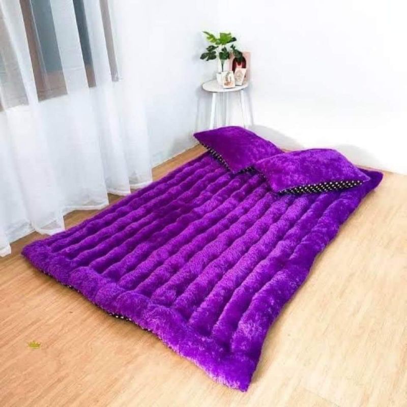 MIRAL_SHOP KASUR LANTAI TEBAL JUMBO BULU RASFUR BERBAGAI UKURAN BONUS 2 BANTAL GRATIS