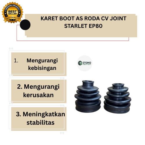 KARET BOOT AS RODA CV JOINT STARLET EP80