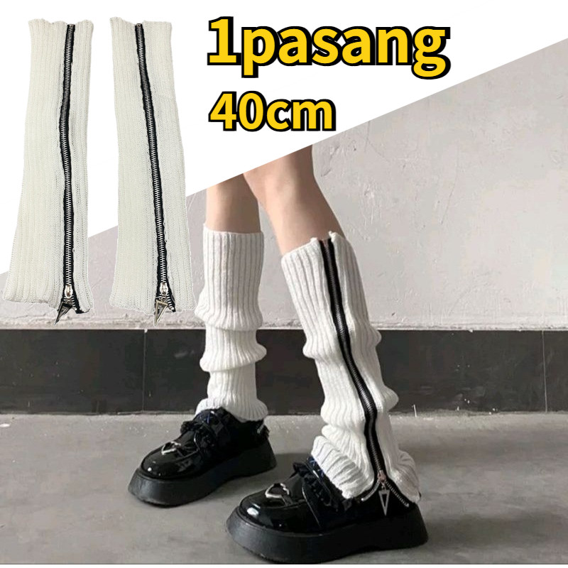 Leg Warmer Dengan Ritslet Leg Warmer Socks Jepang Warmer Kaki Kaos Kaki Leg Warmer Leg Warmer Y2k