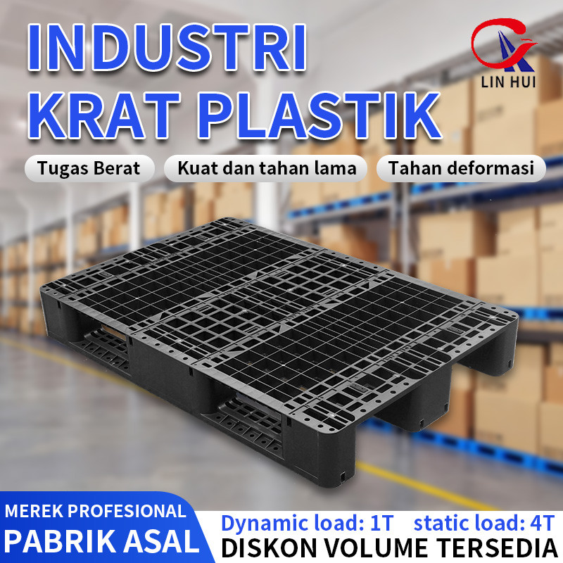 palet plastik berkualitas 120*80*15cm  baru palet plastik berkualitas tinggi forklift menggunakan pa