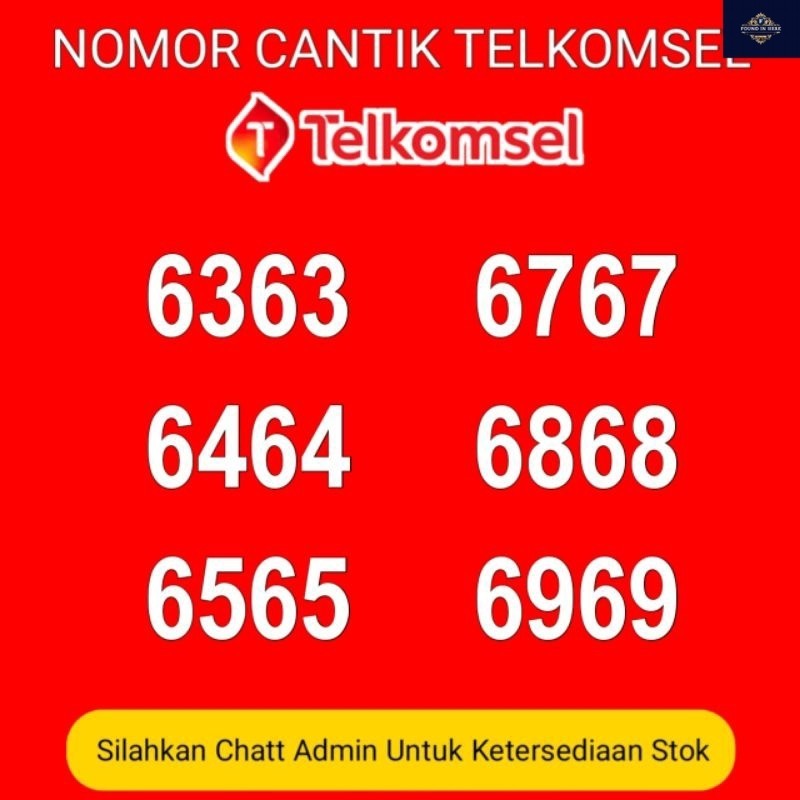 PERDANA NOMOR CANTIK SIMPATI TELKOMSEL UJUNG 6868 6969