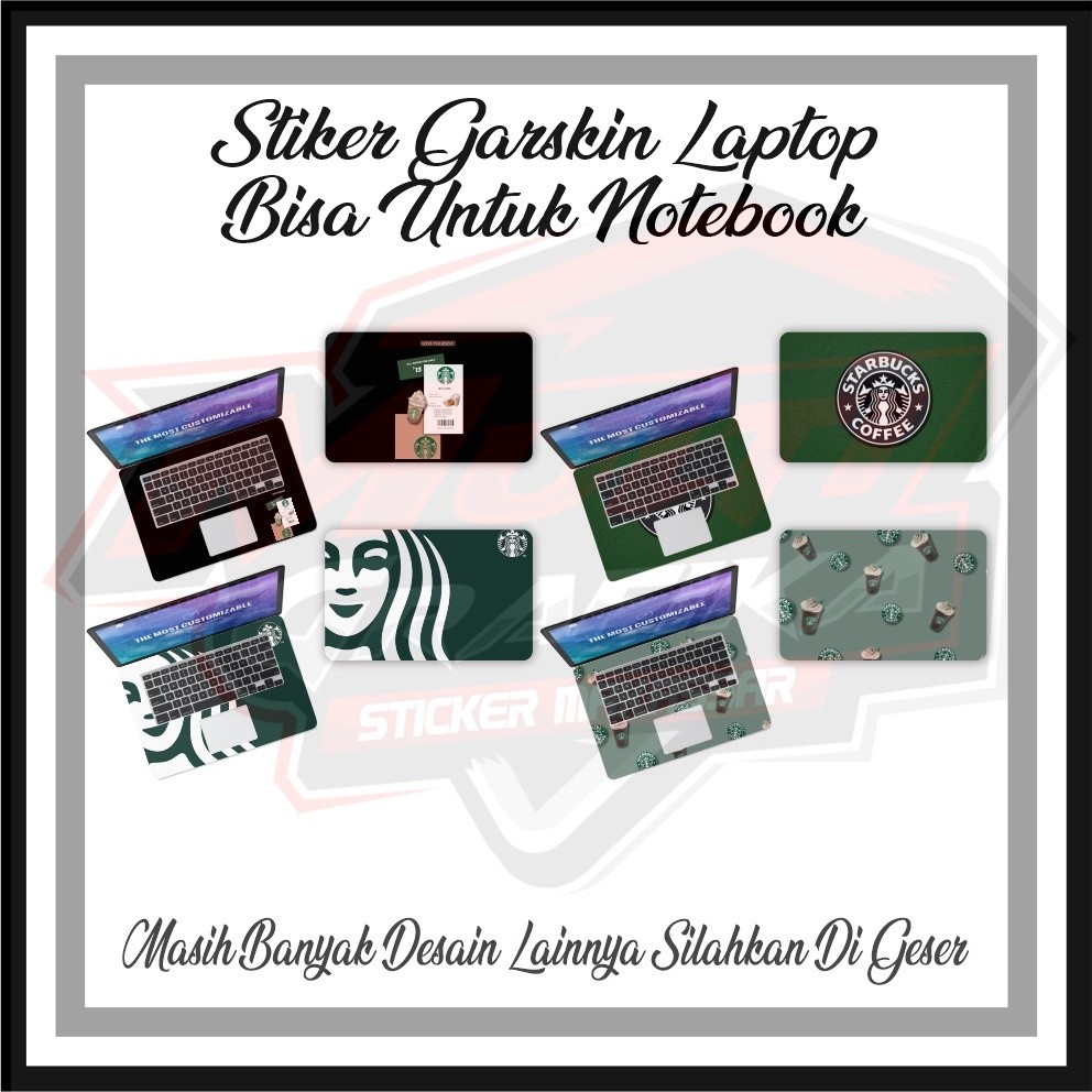 Multi Stiker Laptop Aesthetic Cover Protector Notebook Skin Garskin Cute Minimalis Pelindung Laptop 