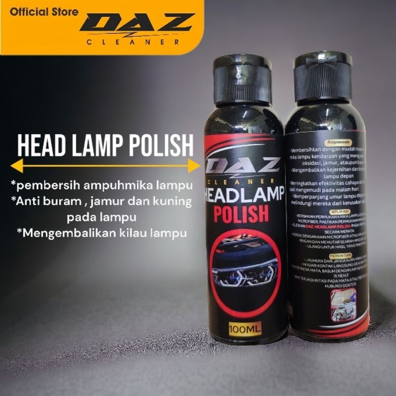 Pembersih kaca mobil dari kusam kuning buram headlamp polish