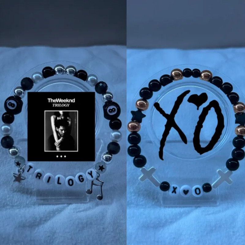 The Weeknd Bracelet Y2k Handmade Jewelry StarGirl and StarBoy Matching bracelet Trilogy Bracelet and