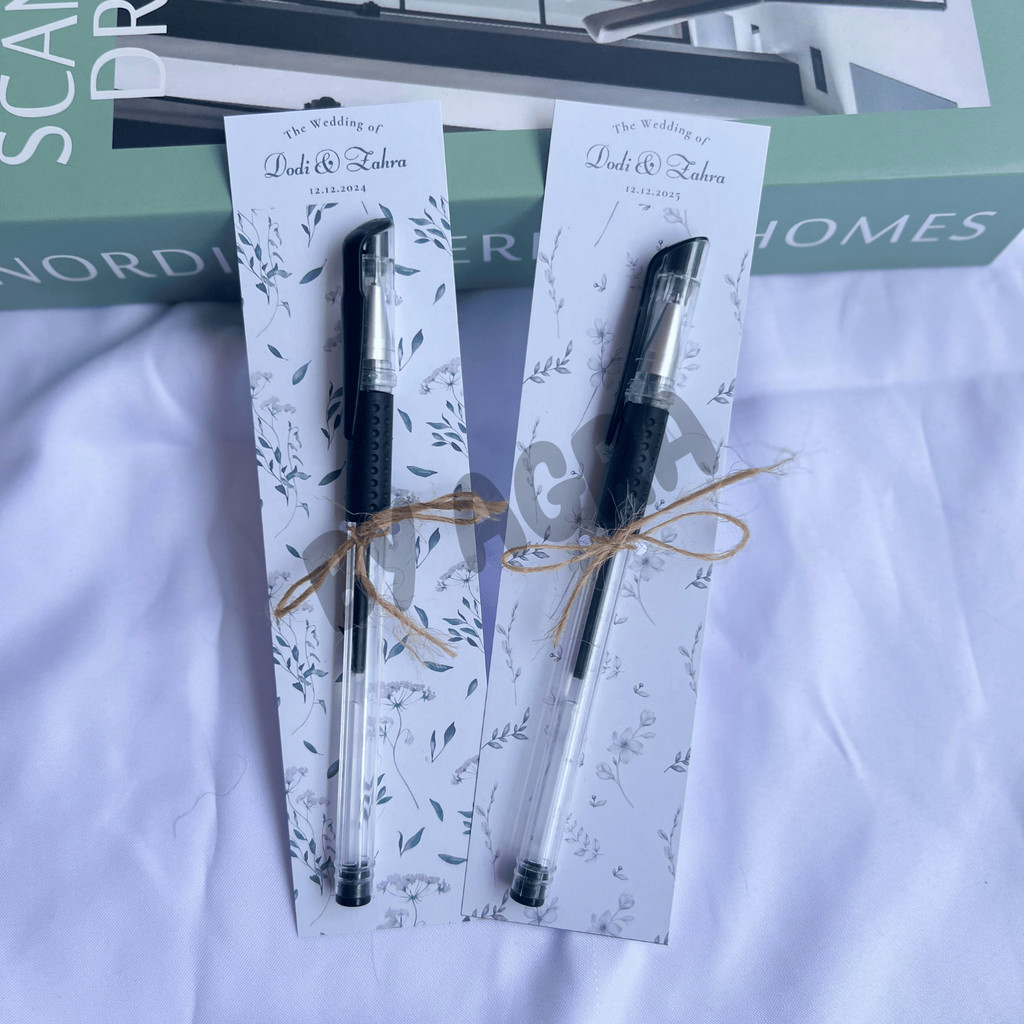 SOUVENIR PULPEN HITAM Souvenir Wedding/Acara Khitanan/aqiqah/ Unik Murah Aesthetic