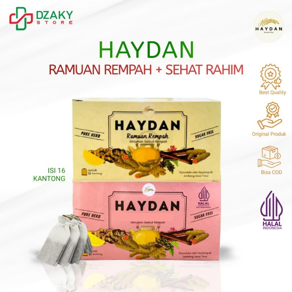 HAYDAN | Paket PROMIL & Turun BB / DIET | Haid Lancar | Herbal | Ampuh | JSR | Alami