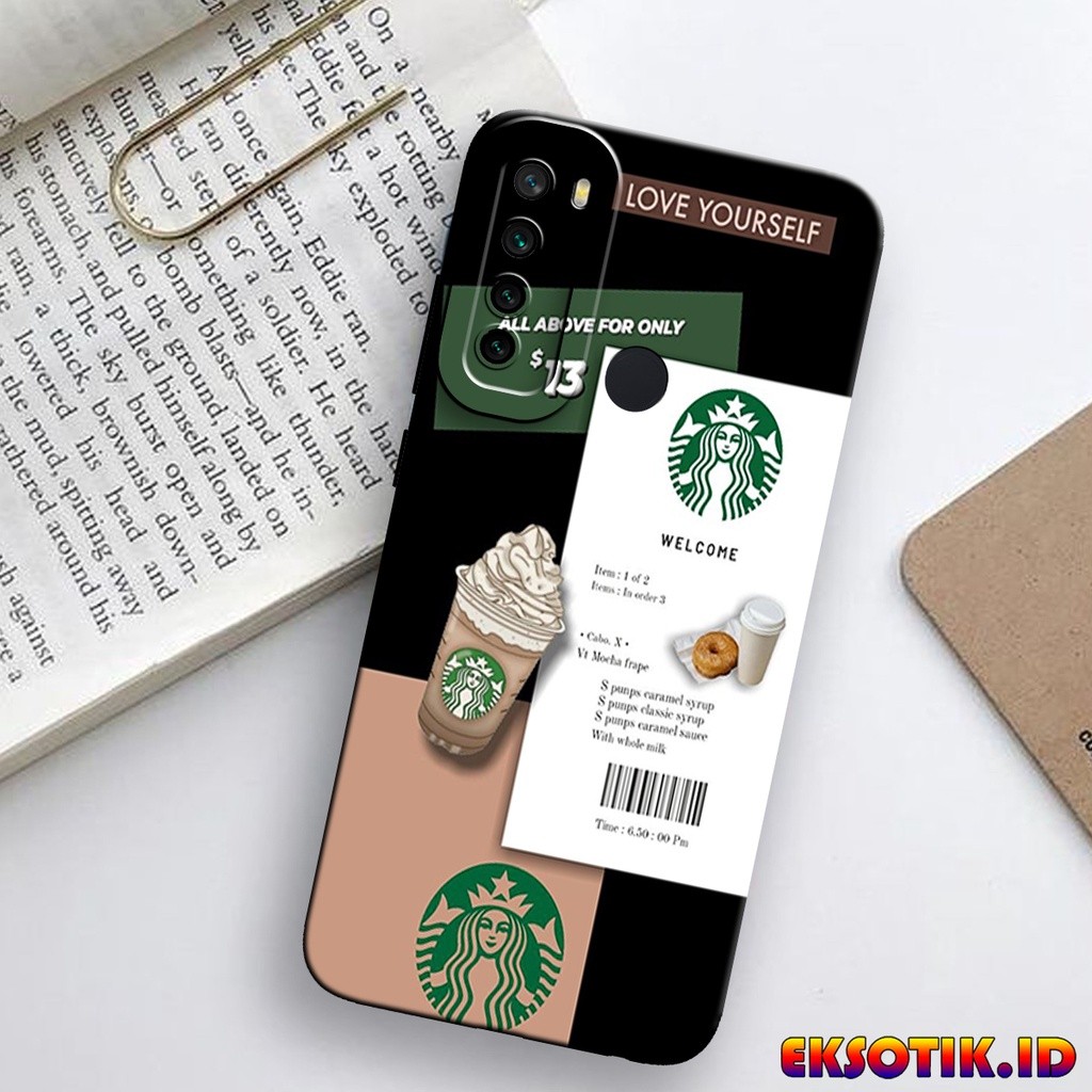Case REDMI NOTE 8 -  Casing REDMI NOTE 8 - Fashion Case - STARBUCK - Skin Handphone - Silikon REDMI 
