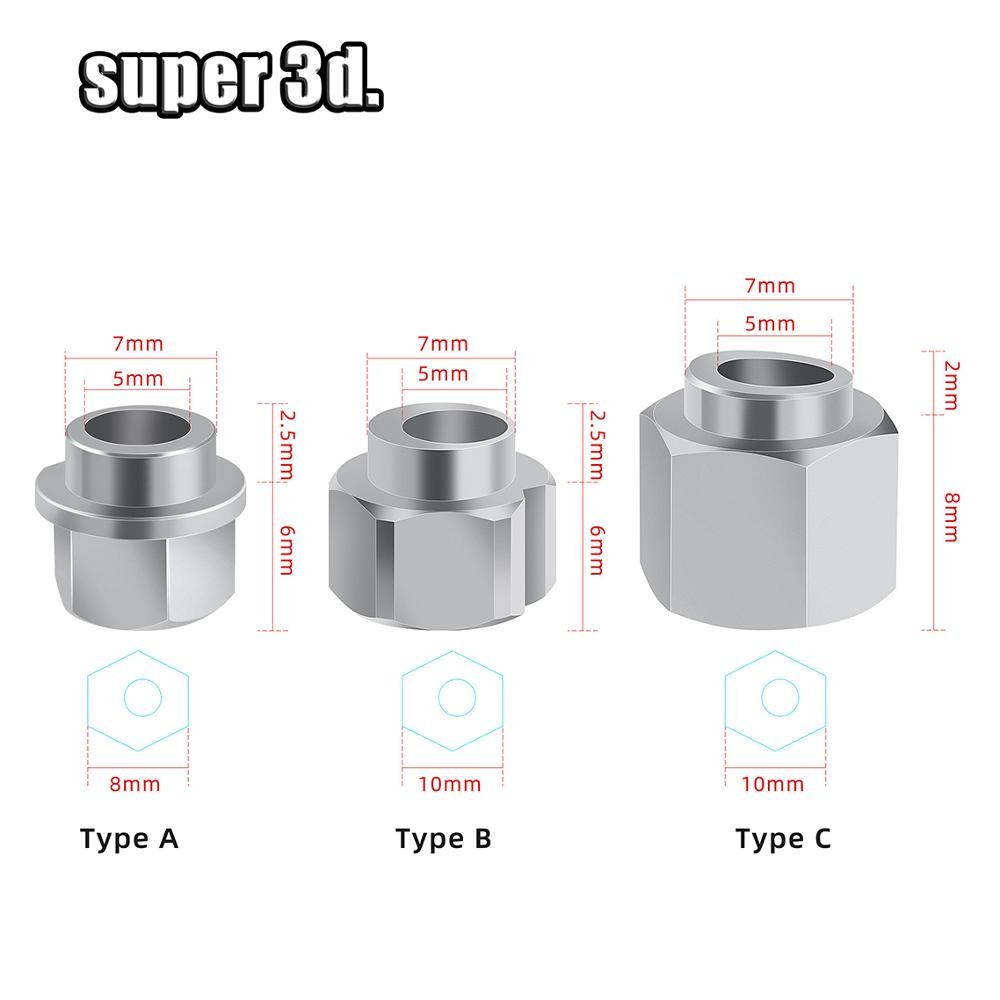 5/10pc 3D printer Openbuilds Eccentric Spacer V Wheel Eccentric Column isolation Screw nut V-Slot bo