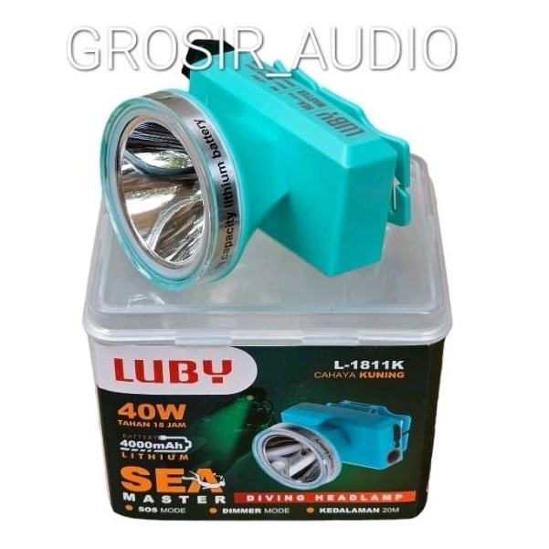 SENTER KEPALA LUBY 1811 40W ,SENTER HEAD LUBY L1811 40WATT ,SENTER SELAM LUBY 1811 ,HEADLAMP LUBY 40