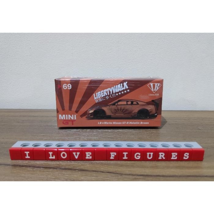 Mini GT #69 Nissan GTR R35 Metallic Brown Liberty LB works IDE
